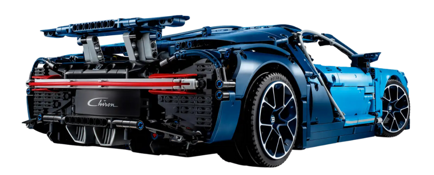 Bugatti Chiron Azul (3599 peças)