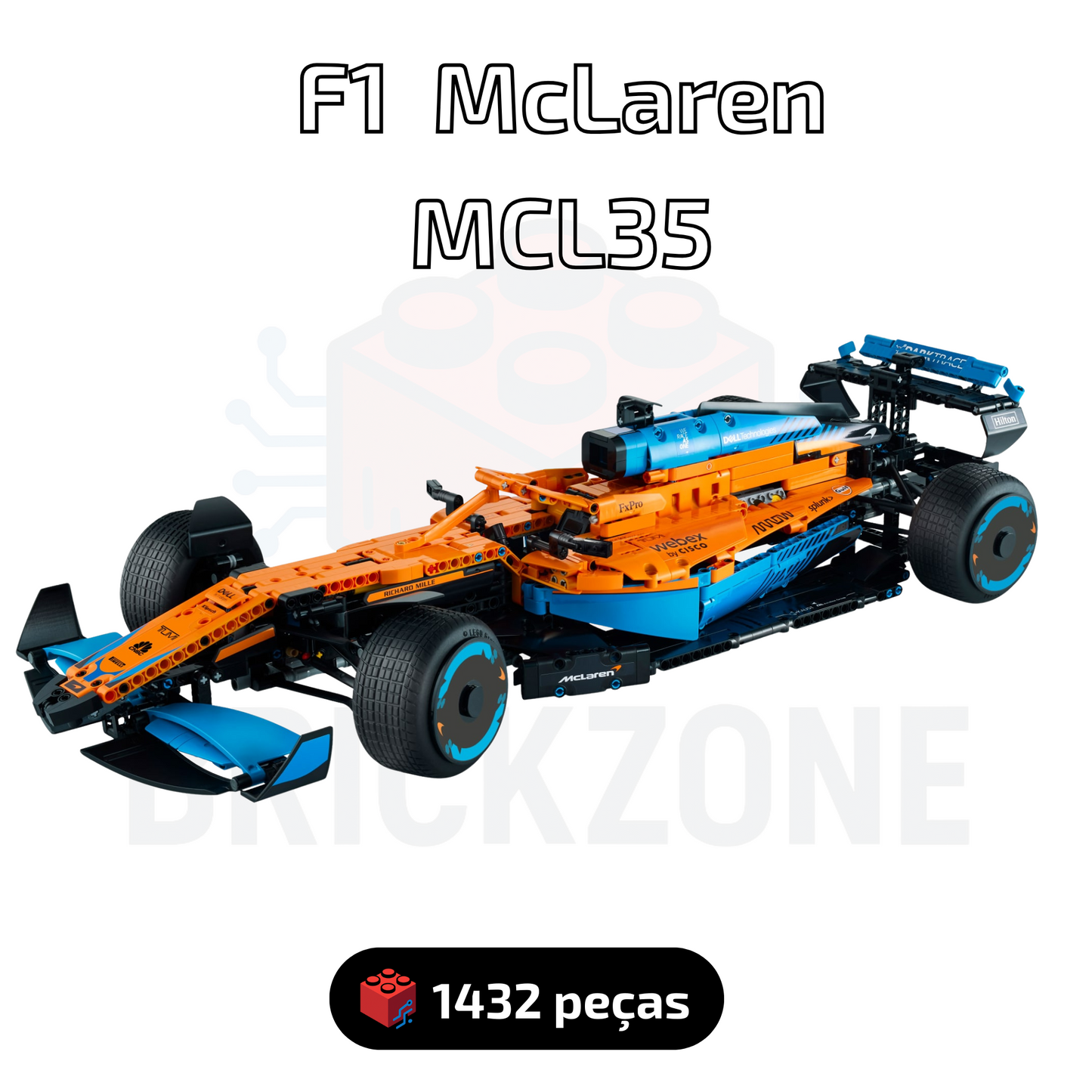 Fórmula 1 - McLaren MCL35 (1432 peças)