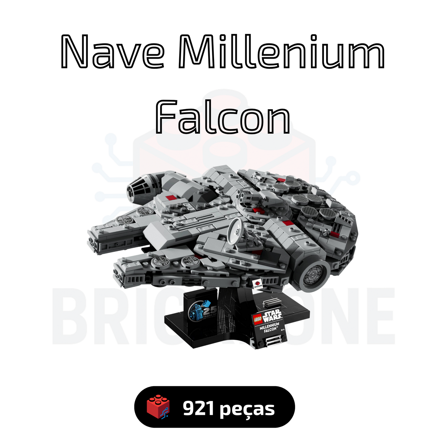Nave Millenium Falcon - Star Wars (921 peças)