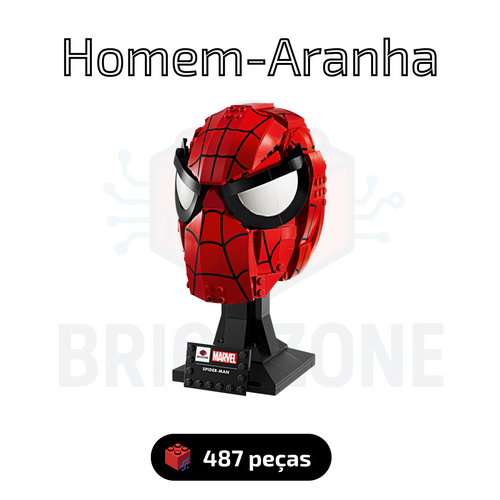 Máscara do Homem-Aranha (487 peças)