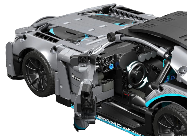 Mercedes-Benz AMG GT-S Cinza (1466 peças)